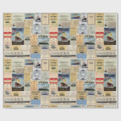Papier Cadeau Titanic Ephemera Collage for Ocean Liner Enthusias (Plat)