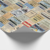 Papier Cadeau Titanic Ephemera Collage for Ocean Liner Enthusias (Coin)