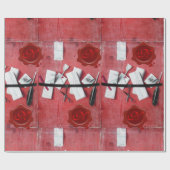 PAPIER CADEAU TITULAIRE DE LETTRE EN BOIS, MONOGRAMME DE SCEAU D (Plat)