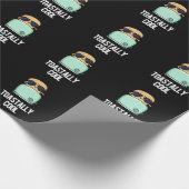 Papier Cadeau Toastal Cool Funny Toast Pun Dark BG (Coin)