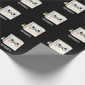 Papier Cadeau Tofuut Funny Farting Tofu Pun Dark BG (Coin)