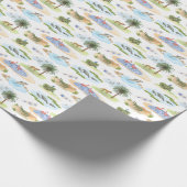 Papier Cadeau Toile de Floride (Couleurs Originales)  (Coin)