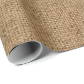 Papier Cadeau Toile de jute (Coin rond)
