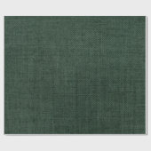Papier Cadeau Toile de jute vert foncé (Plat)