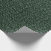 Papier Cadeau Toile de jute vert foncé (Coin)
