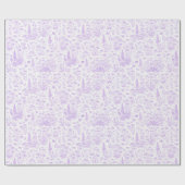 Papier Cadeau Toile de lavande (Plat)