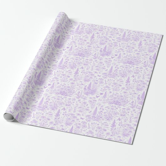 Papier Cadeau Toile de lavande (Déroulé)