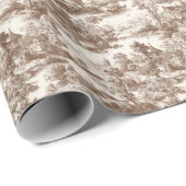 Papier Cadeau Toile de Romance Wedding (Coin rond)