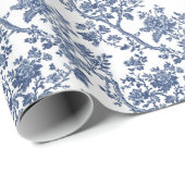 Papier Cadeau Toile Fleur de Saule (Coin rond)