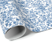 Papier Cadeau Toile Floral Floral (Coin rond)