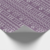 Papier Cadeau Toile pourpre moderne (Coin)