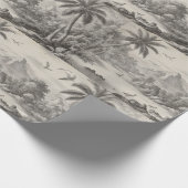 Papier Cadeau Toile tropicale de Jouy (Coin)