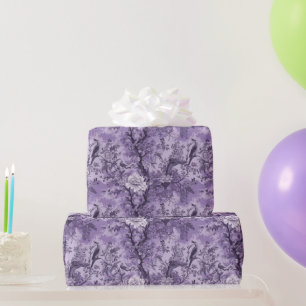 Papier Cadeau Toile violet vintage