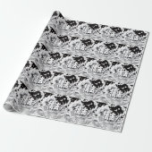 Papier Cadeau Tokyo Noir et Blanc (Déroulé)