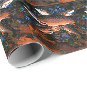 Papier Cadeau Tom Thomson - Trois truites (Coin rond)