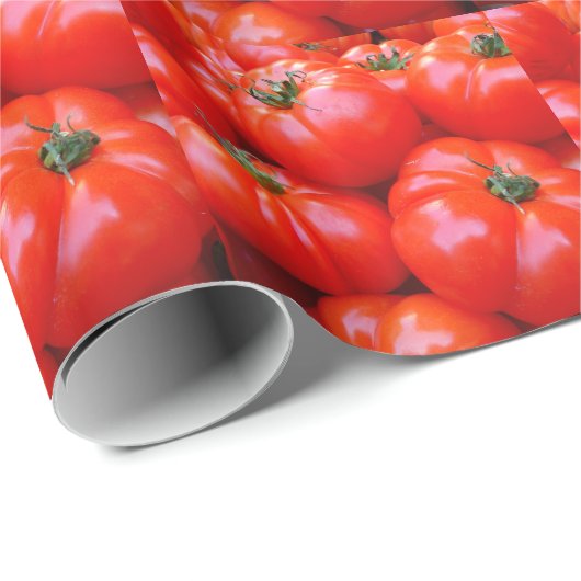 Papier Cadeau Tomate (Coin rond)