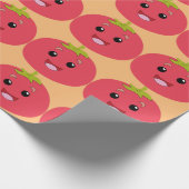 Papier Cadeau tomate drôle (Coin)
