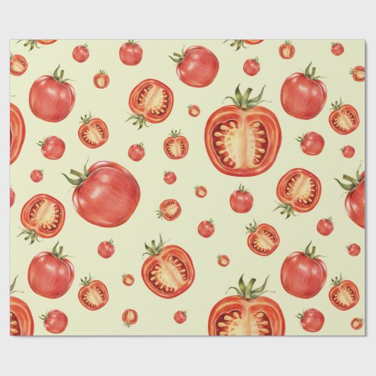Papier Cadeau Tomates (Plat)