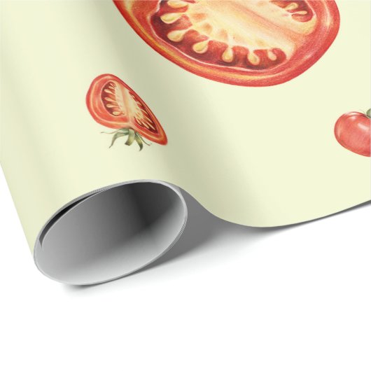 Papier Cadeau Tomates (Coin rond)
