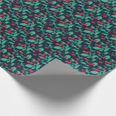 Papier Cadeau tomates cerises motifs sur les buissons (Coin)