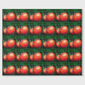 Papier Cadeau Tomates de jardin mûres personnalisées (Plat)