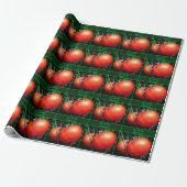 Papier Cadeau Tomates de jardin mûres personnalisées (Déroulé)
