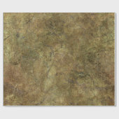 Papier Cadeau Ton approximatif de la terre et pierre verte (Plat)