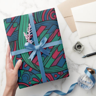 Papier cadeau ton joyau d'hélice d'ADN abstrait