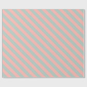 Papier Cadeau Tonalités de couleur pastel pêche sarcelle Meilleu (Plat)