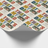 Papier Cadeau Tone de Terre C'est ma Fête des pères de papa (Coin)