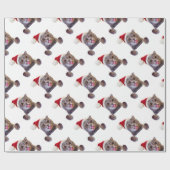 Papier Cadeau Tongue de Cat Christmas (Plat)