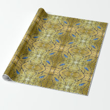 Tonkinson - Bluebird ii gold gift wrap Cadeaupapi