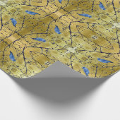 Papier Cadeau Tonkinson - Bluebird ii gold gift wrap Cadeaupapi (Coin)