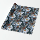 Papier Cadeau Tonkinson Daisies galore gift wrap (Déroulé)