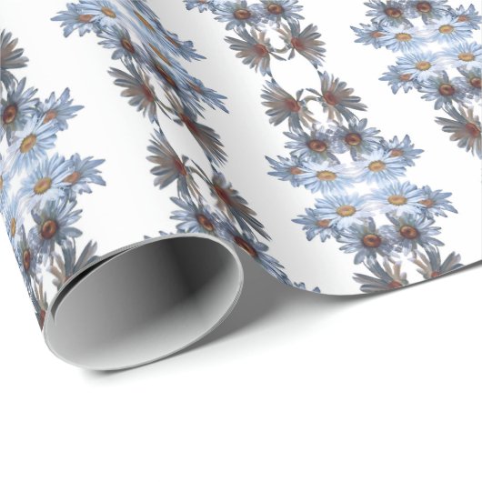 Papier Cadeau Tonkinson - Daisy bouquet gift wrap (Coin rond)