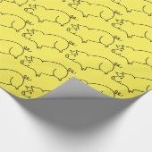 Papier Cadeau Tonnerre d'animal de porc (Coin)