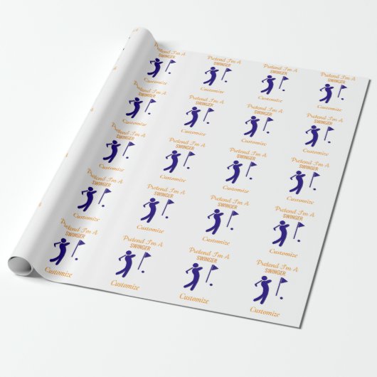 Papier Cadeau Tonnerre de Golfer (Déroulé)