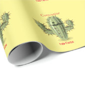 Papier Cadeau Tonnerre Irate Cactus Thunder_Cove (Coin rond)