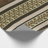 Papier Cadeau Tons Brown Moyenne Floral (Coin)