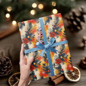 Papier Cadeau Tons chauds personnalisés et enveloppes de Noël de