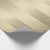 Papier Cadeau Tons clairs brillants faux or rayures motif (Coin)