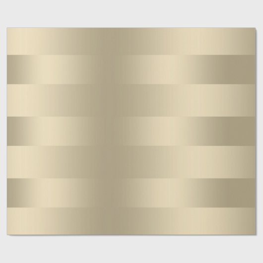 Papier Cadeau Tons clairs brillants faux or rayures motif (Plat)