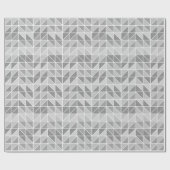 Papier Cadeau Tons de gris Abstrait Triangle de la guerre Motif (Plat)
