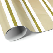 Papier Cadeau Tons Or Et Blancs (Coin rond)