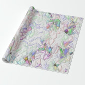 Papier Cadeau Tons pérola ou peças coloridas ao creme (Déroulé)