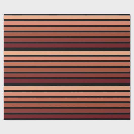 Papier Cadeau Tons Rouges Sur Noir (Plat)