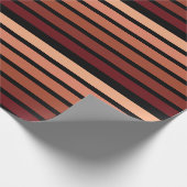 Papier Cadeau Tons Rouges Sur Noir (Coin)