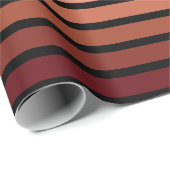 Papier Cadeau Tons Rouges Sur Noir (Coin rond)