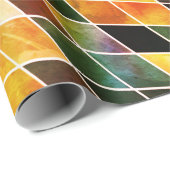 Papier Cadeau Tons Terres Cadeau Idéal Papier Enveloppant (Coin rond)