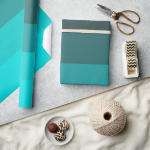 Papier Cadeau Tons Turquoise